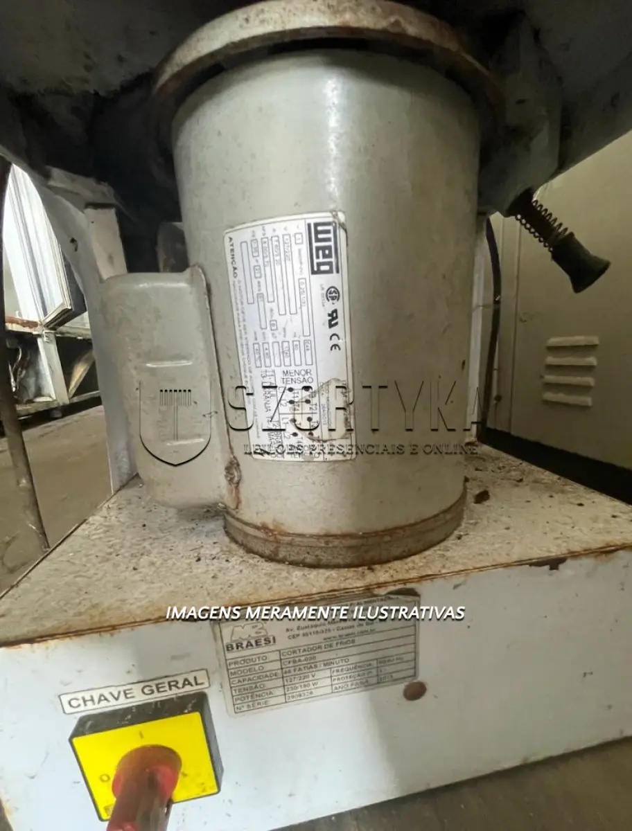 LOTE 001 - MÁQUINA DE FATIAR FRIOS, MARCA BRAESI