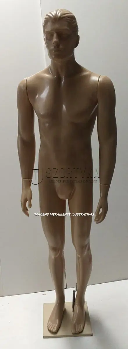 LOTE 007 - MANEQUIM ADULTO MASCULINO BEGE