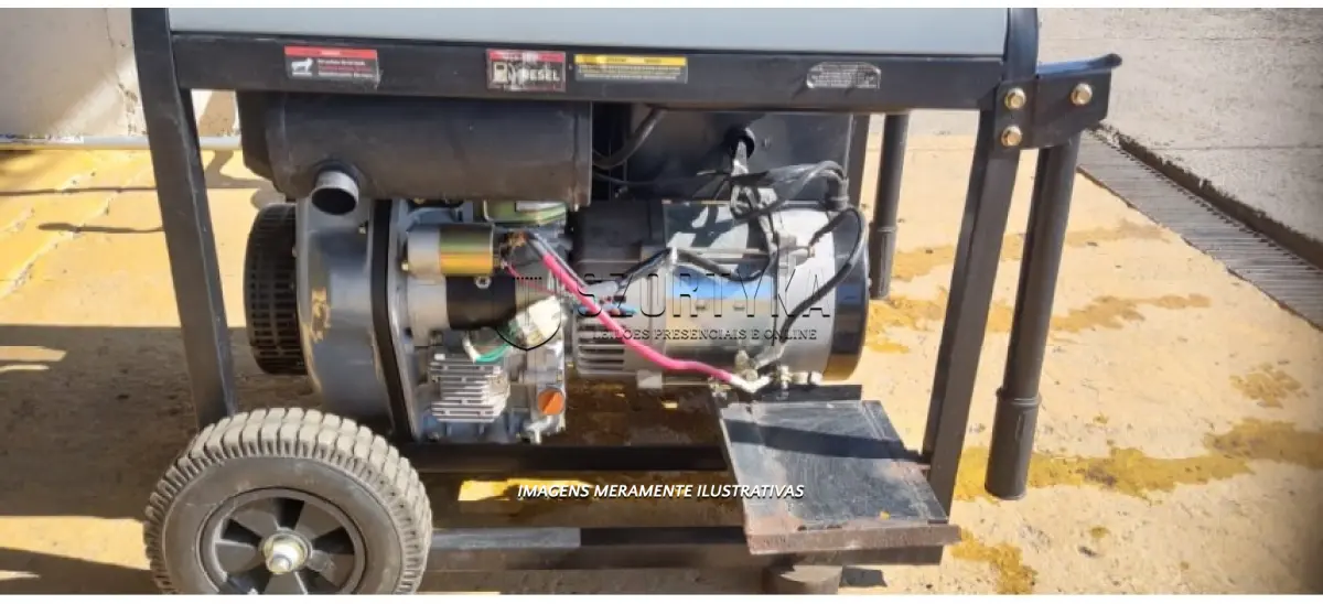 LOTE 029 - GERADOR DIESEL TDG8500E3DXP TRIF 220V 7.5K ELET C/AVR APTO ATS 251-056 TOYAMA.