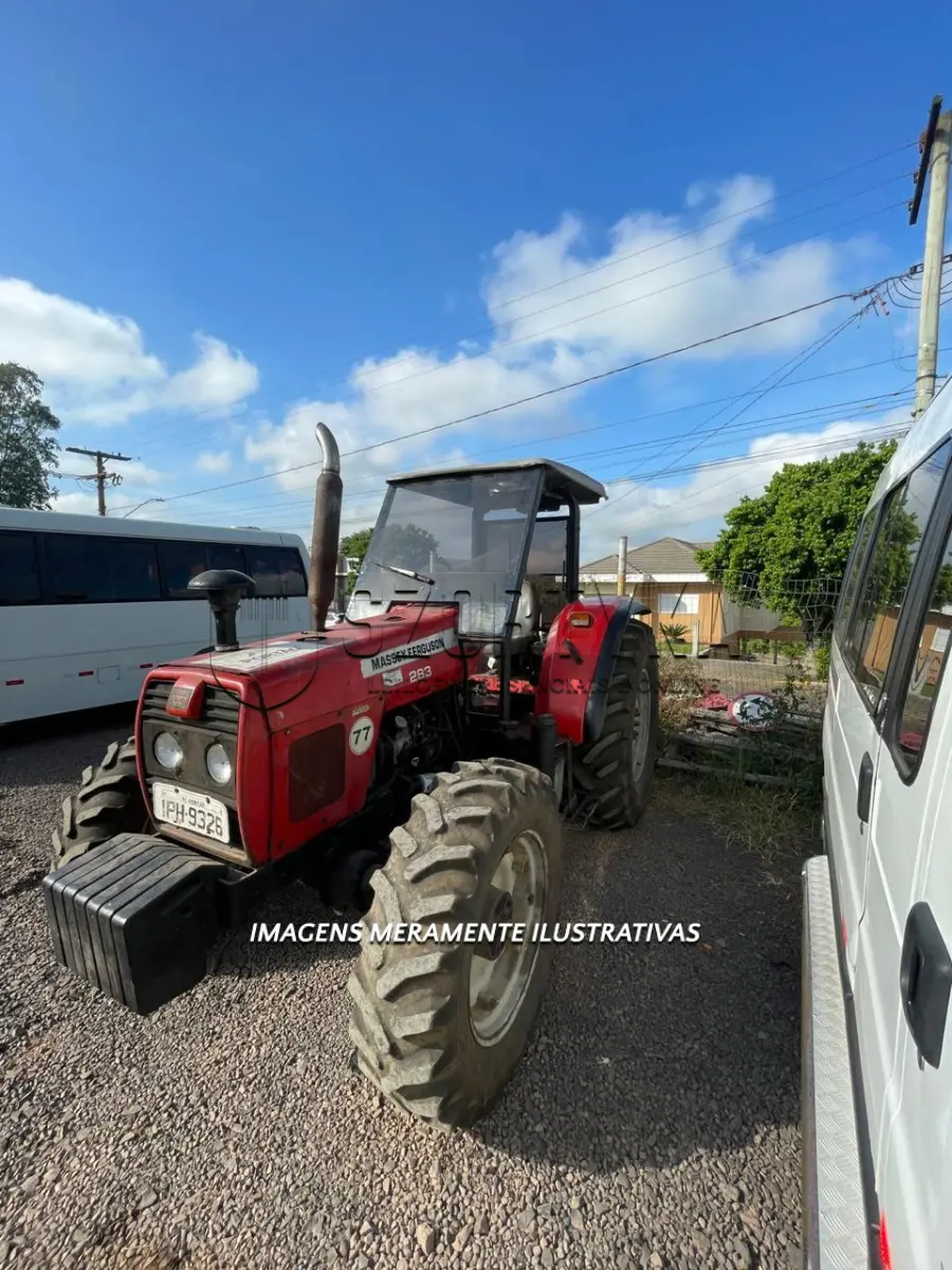 LOTE 008 - TRATOR MASSEY FERGUSON 283 ANO 2008