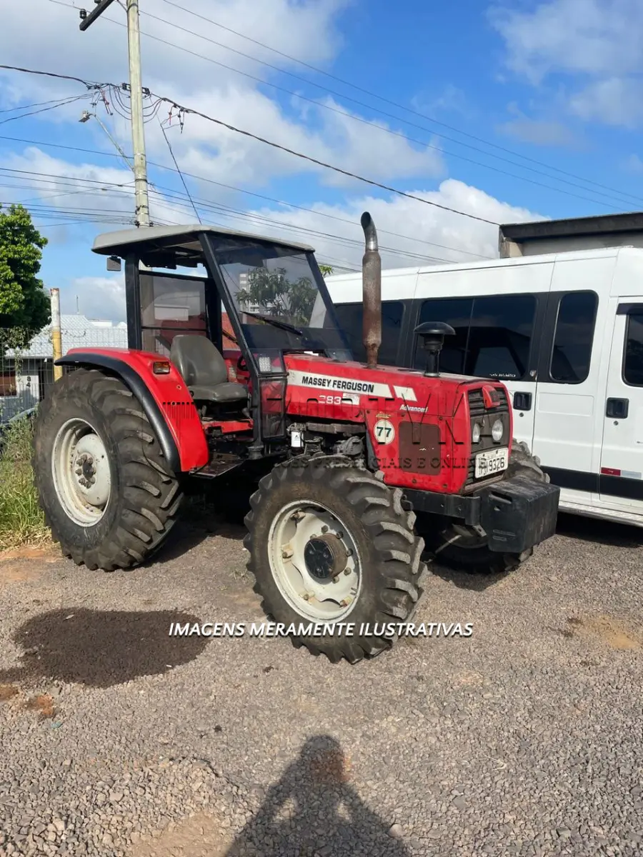LOTE 008 - TRATOR MASSEY FERGUSON 283 ANO 2008