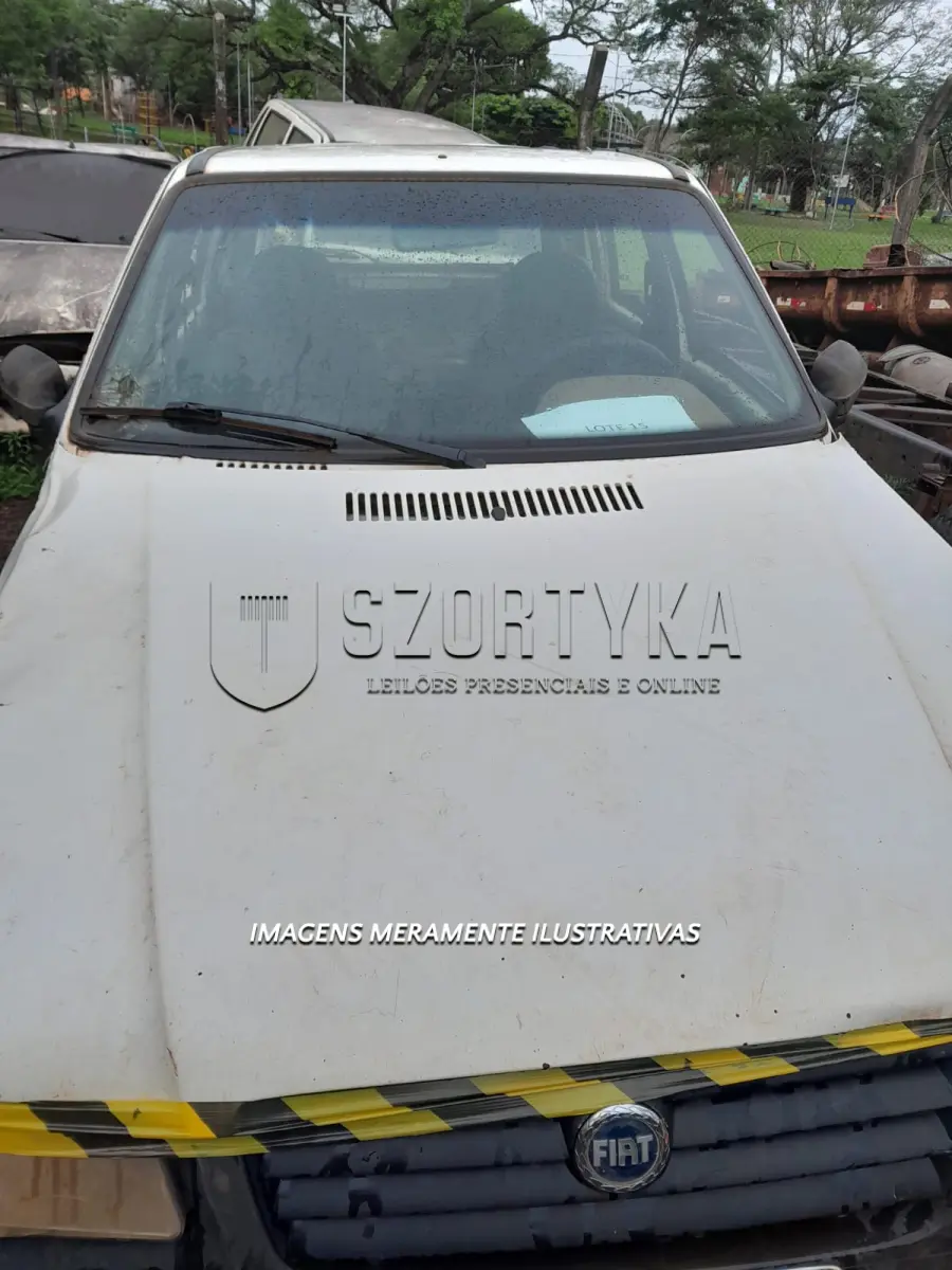 LOTE 014 - FIAT/UNO MILLE FIRE FLEX, ANO/MOD 2007/2008