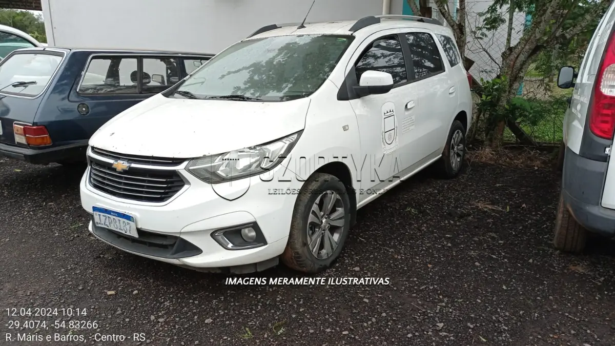 LOTE 001 - Chevrolet, Spin Premier 1.8L MT, 2019/2020, 07 lugares