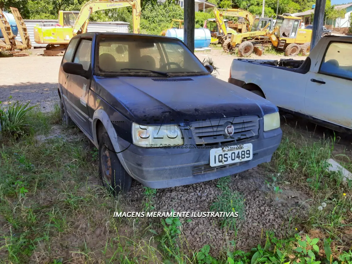 LOTE 009 - Um automóvel Fiat Uno Way Econ, 2010, gasolina/álcool
