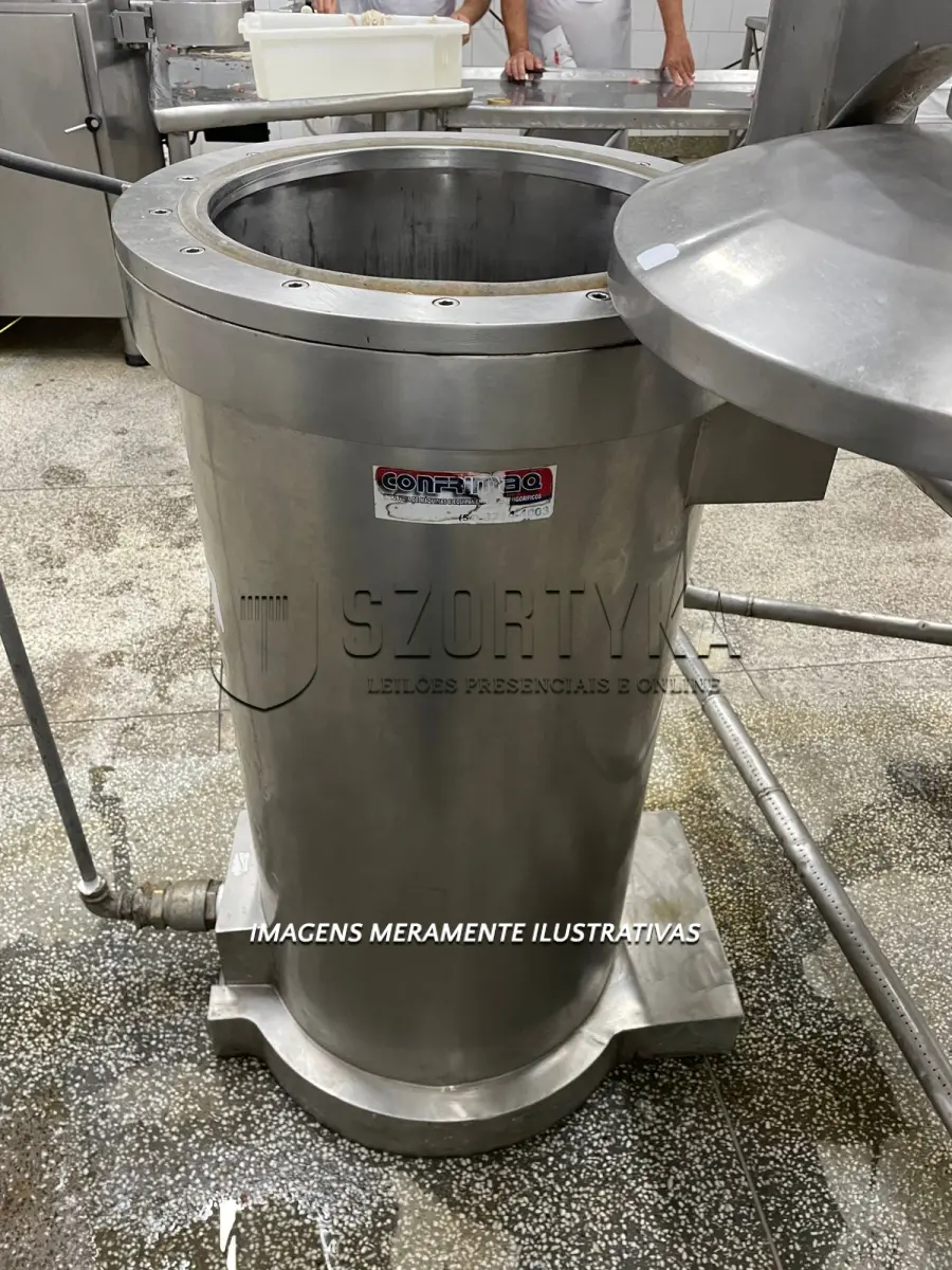 LOTE 004 - 01 (uma) Embutideira para 100 Kg, em inox, fabricante Confrimaq
