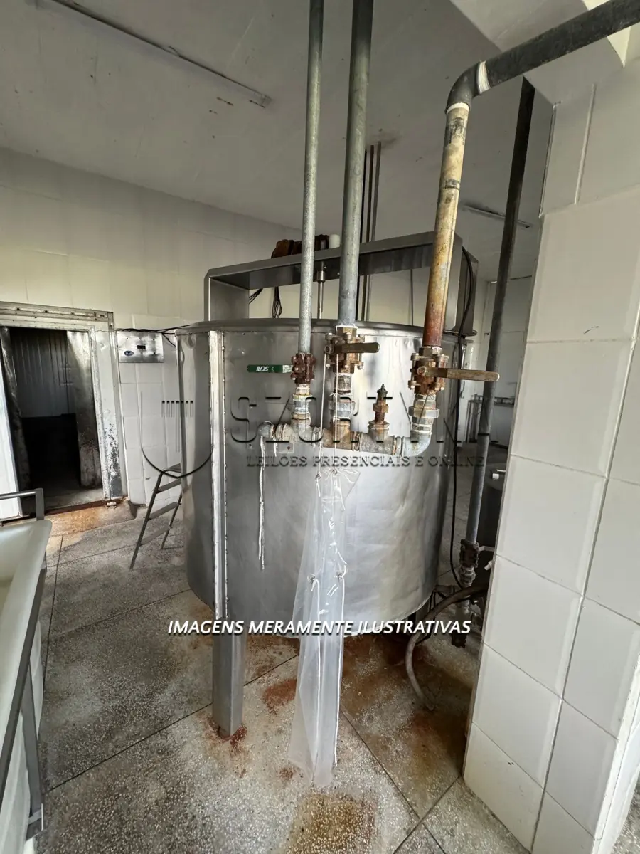 LOTE 001 - Tanque inox para fabricação de iogurte marca TECNOINOX