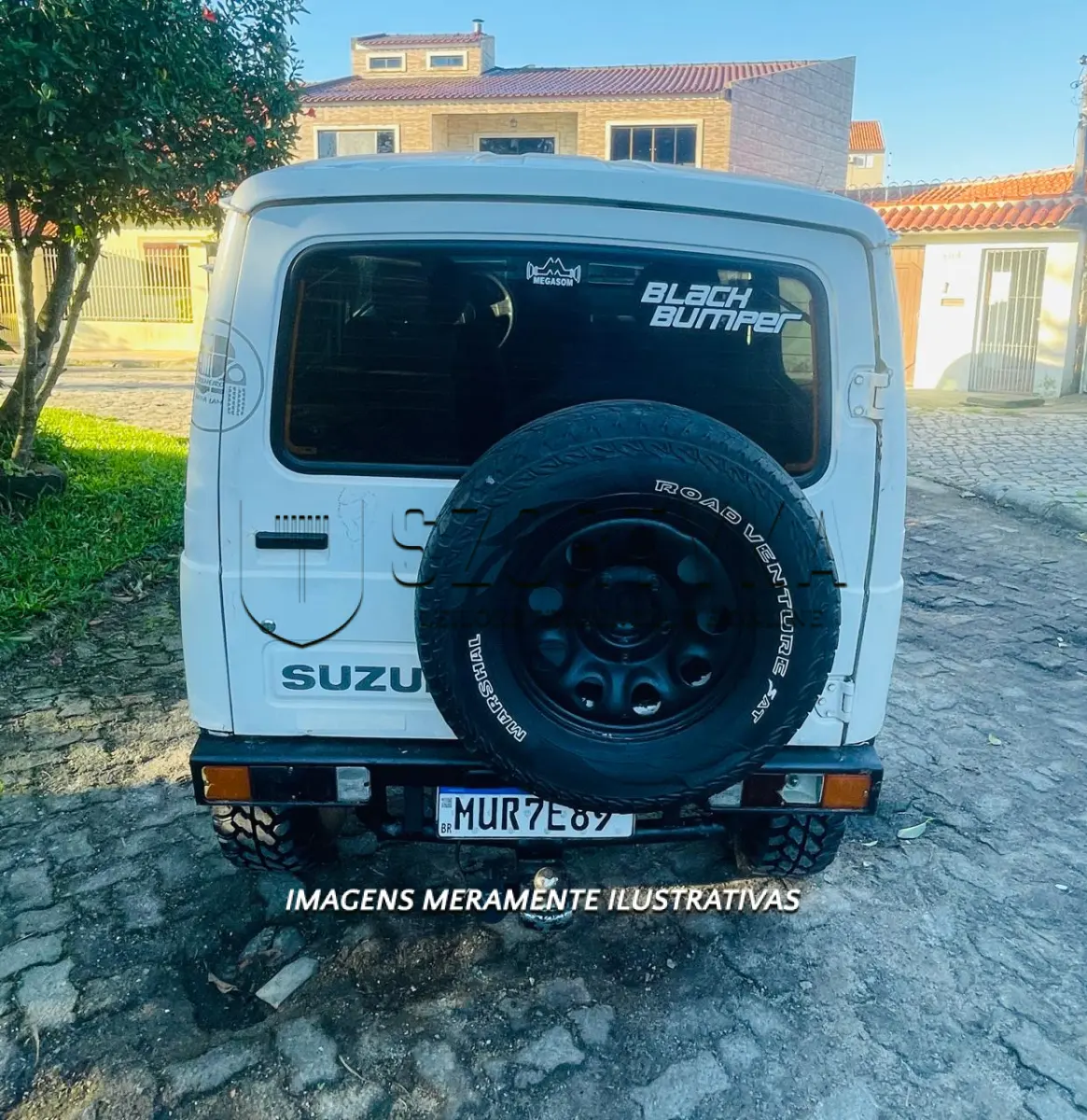 LOTE 001 - 01 veículo SUZUKI/SAMURAI, ano/mod 1993/1993, placas MUR7E89, cor branca