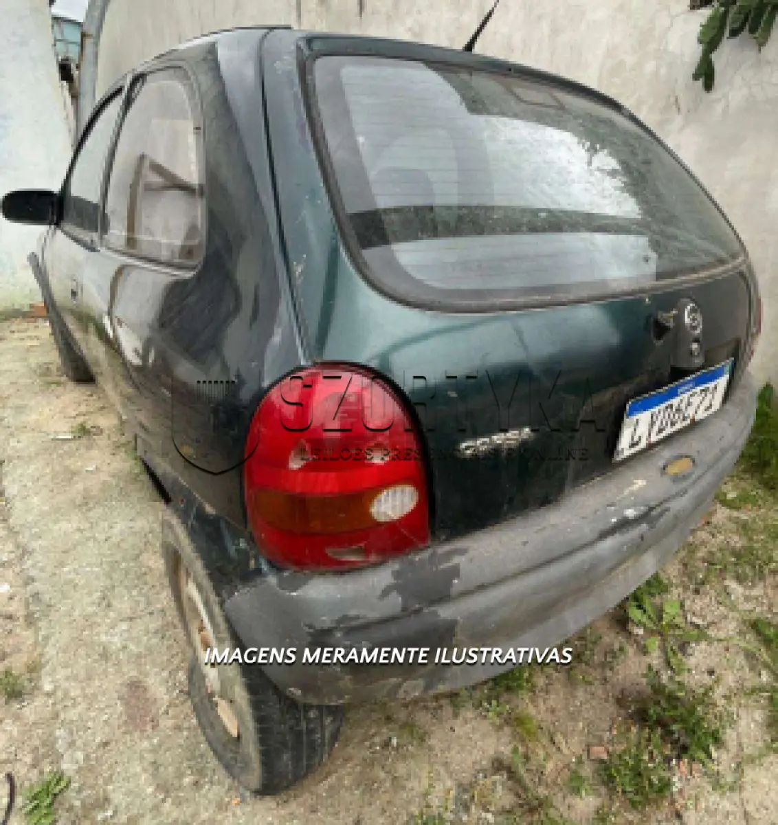 LOTE 001 - GM/Corsa Wind ano/mod 1997, cor verde