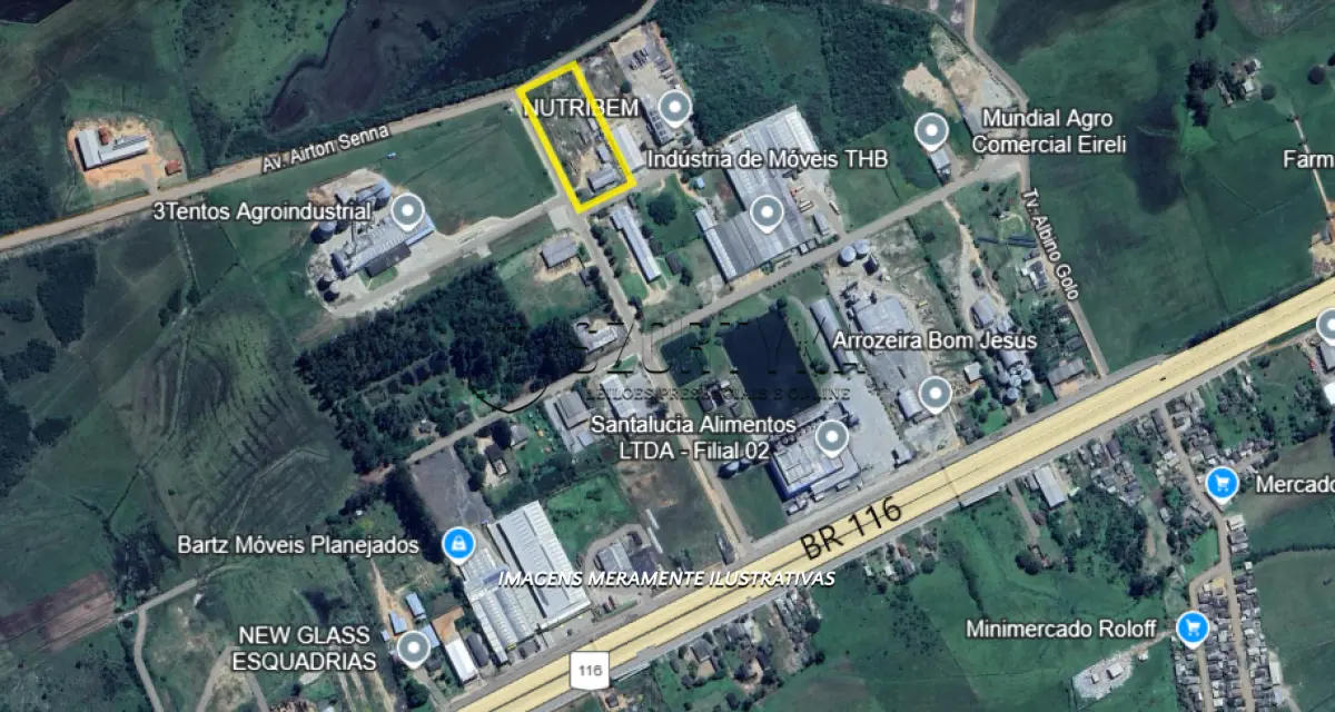 LOTE 001 - IMÓVEL NO DISTRITO INDUSTRIAL EM CAMAQUÃ COM 9.716,10 m²