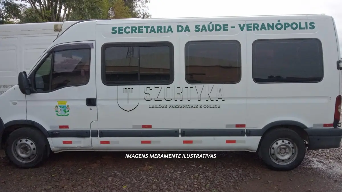 LOTE 006 - VEÍCULO RENAULT/MASTER SITNEI PLACAS ITN1124 ANO/MOD 2012/2013, COR BRANCA.