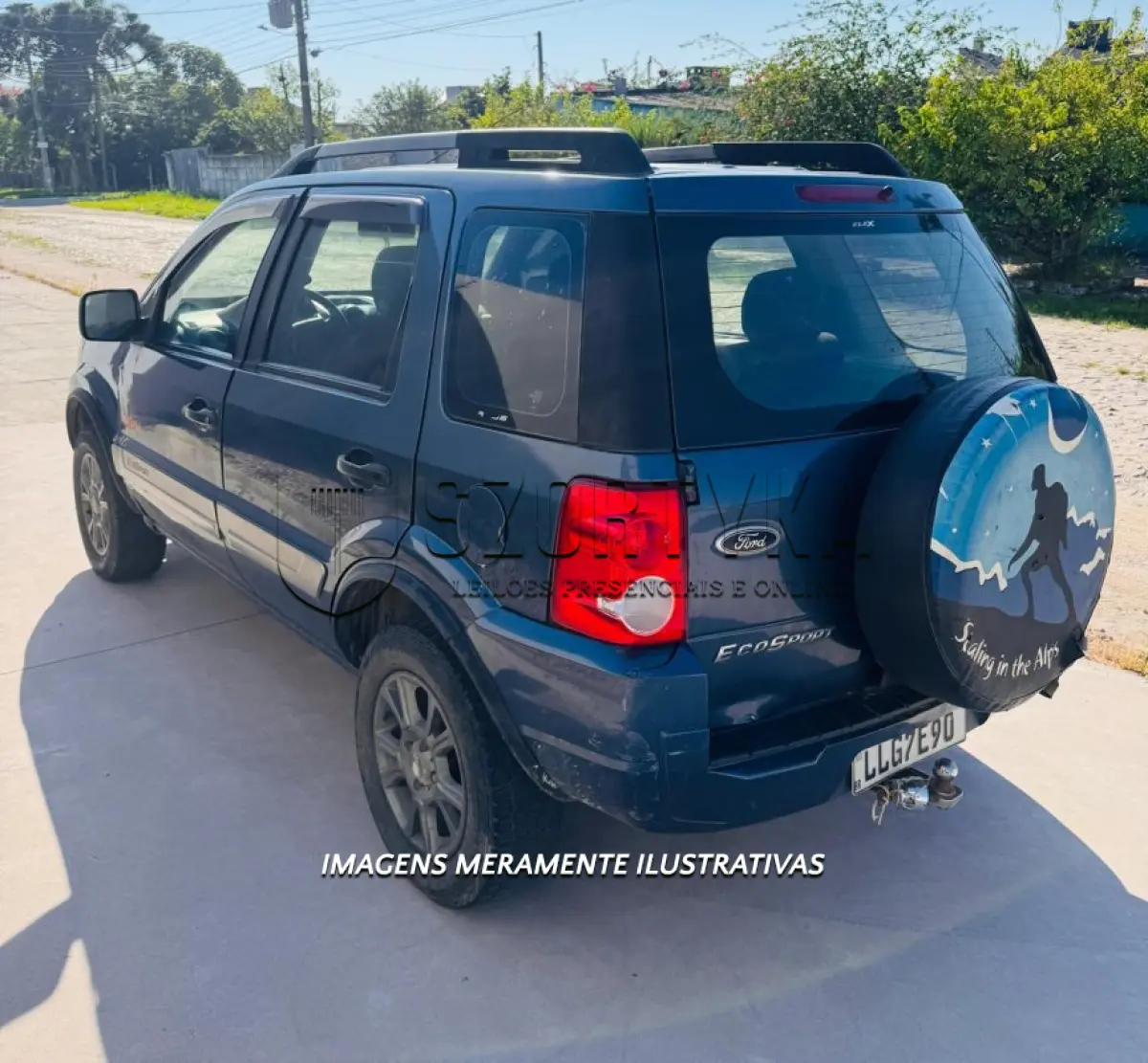 LOTE 001 - Veículo FORD/ECOSPORT FREESTYLE 1.6 FLEX, PLACAS LLG7E90, ANO/MOD 2010/2011, cor azul.