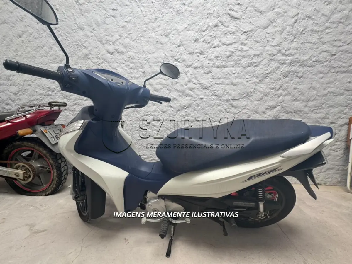 LOTE 002 - HONDA/BIZ 125, placas JCH4I84, ano/mod 2023/2023, cor branca