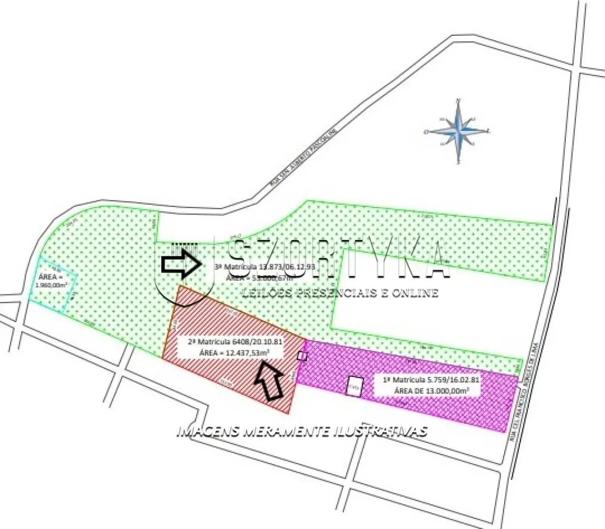 LOTE 001 - A fração ideal de 50% da área de 12.437,53m², melhor descrita na matrícula 6.408 do RI de Santo Antônio da Patrulha