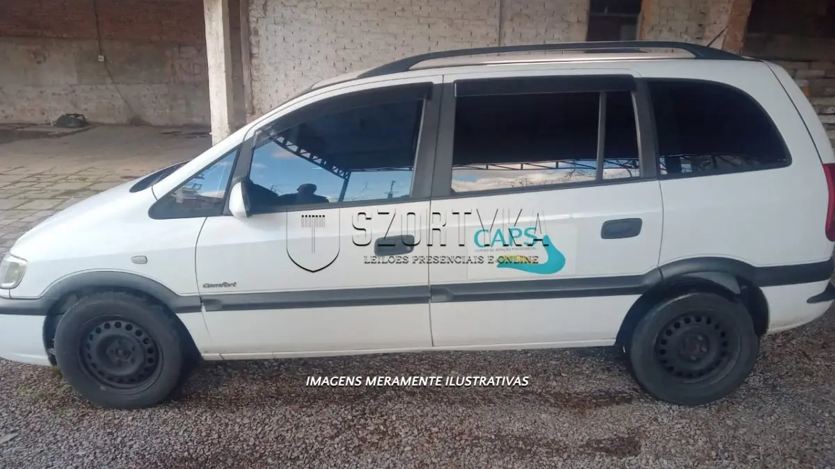 LOTE 002 - VEÍCULO GM/ZAFIRA COMFORT, PLACAS ISS6D44, ANO/MOD 2011/2012, COR BRANCA.