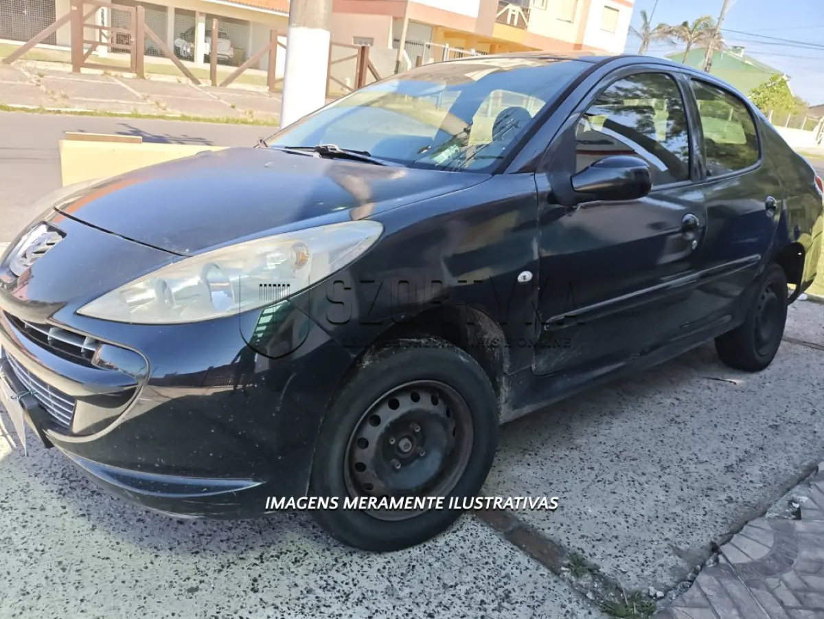 LOTE 001 - VEÍCULO PEUGEOT/207, PASSION XR 2010/2011, COR PRETA