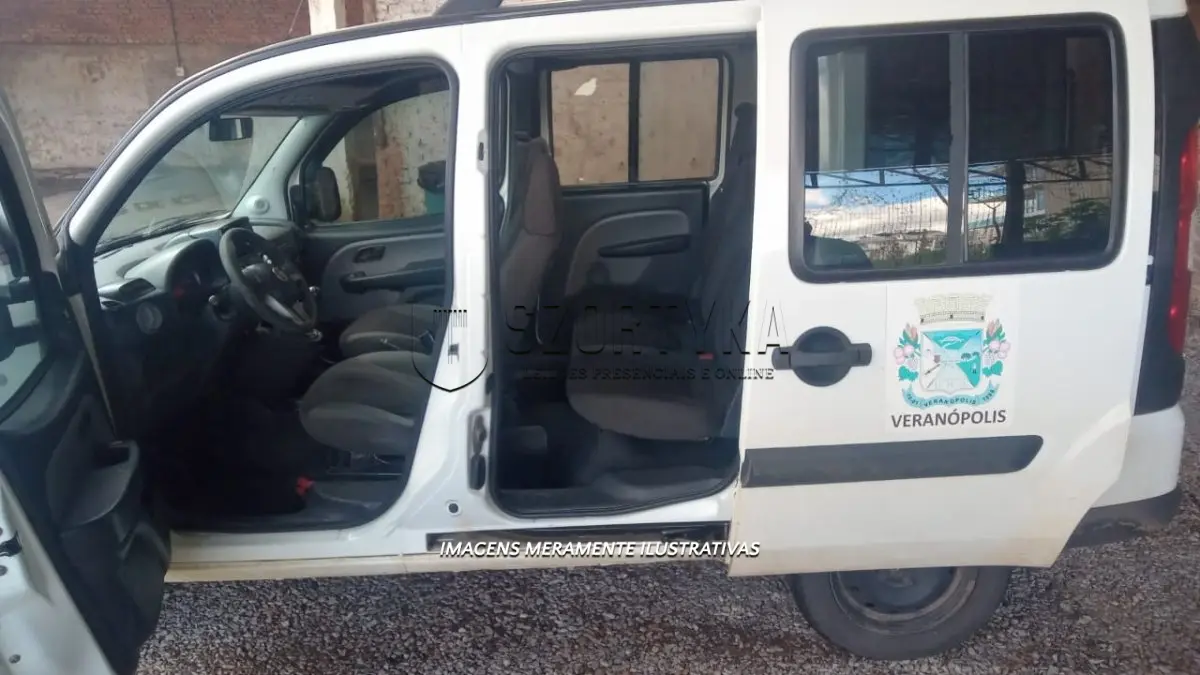 LOTE 005 - VEÍCULO FIAT/DOBLO PLACAS IVD2I23 ANO/MOD 2014, COR BRANCA.