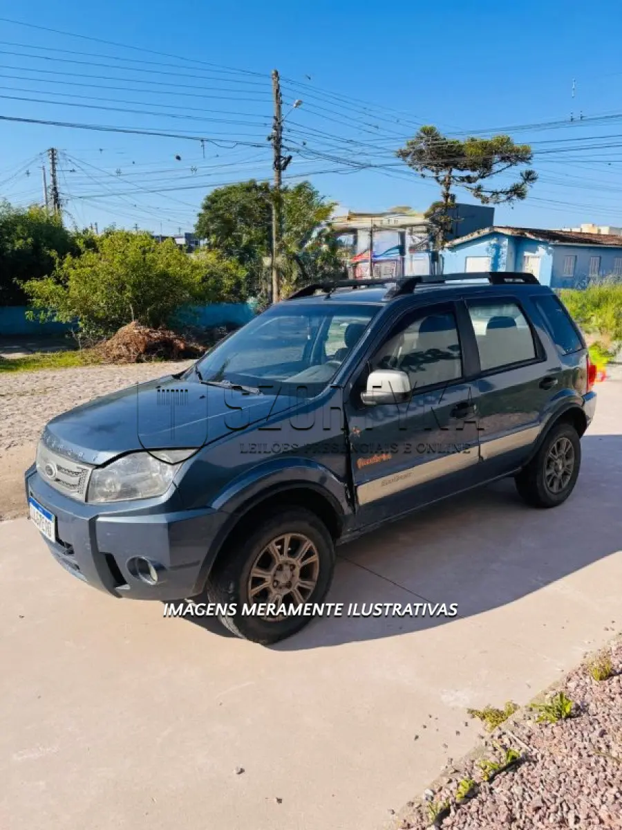 LOTE 001 - Veículo FORD/ECOSPORT FREESTYLE 1.6 FLEX, PLACAS LLG7E90, ANO/MOD 2010/2011, cor azul.