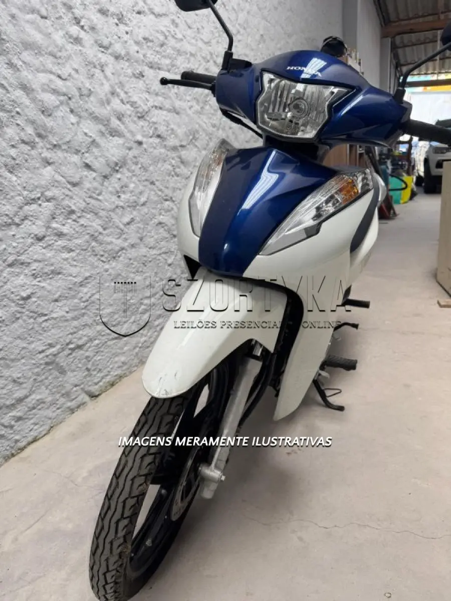 LOTE 002 - HONDA/BIZ 125, placas JCH4I84, ano/mod 2023/2023, cor branca
