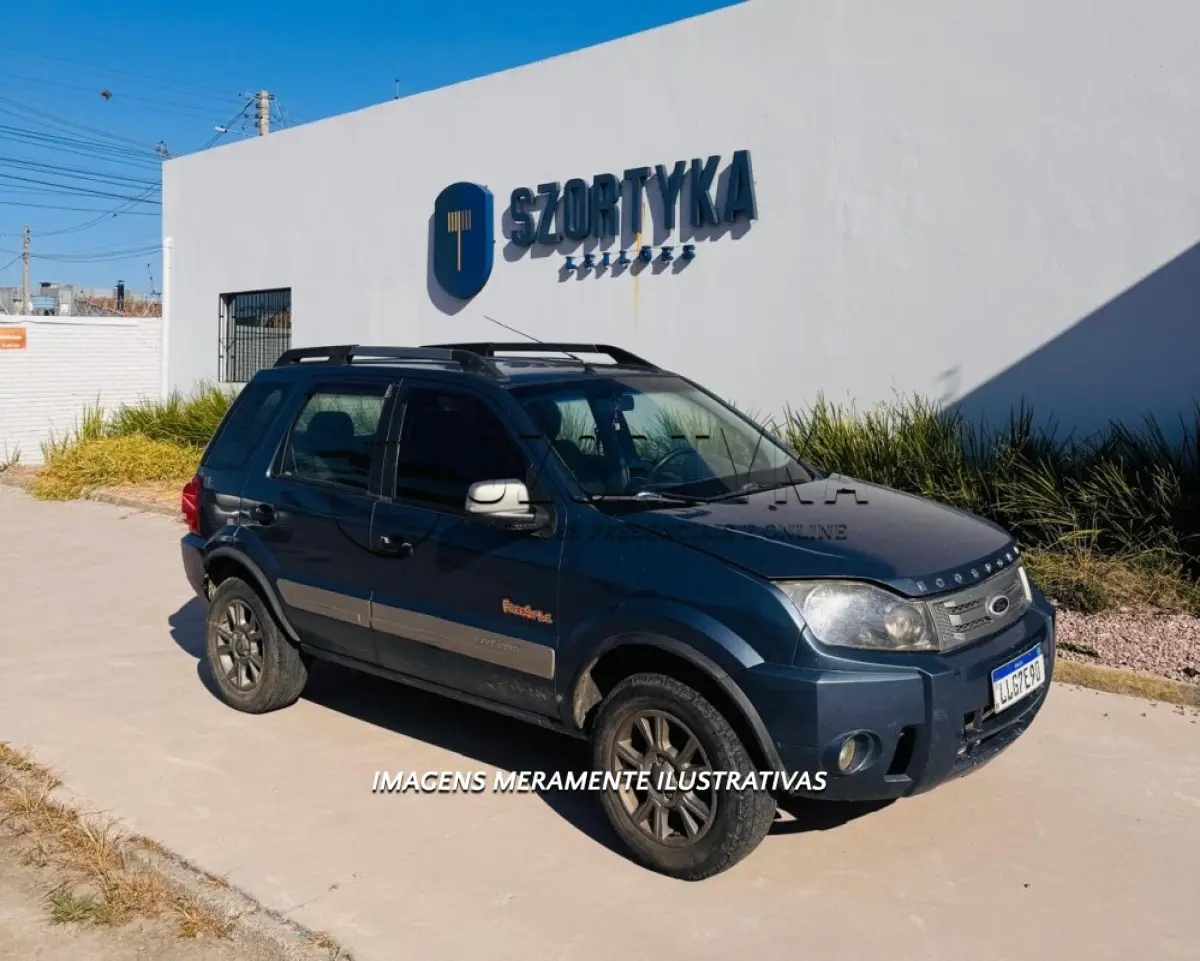 LOTE 001 - Veículo FORD/ECOSPORT FREESTYLE 1.6 FLEX, PLACAS LLG7E90, ANO/MOD 2010/2011, cor azul.