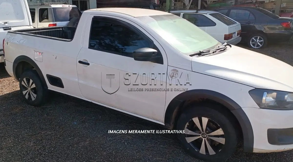LOTE 001 - VEÍCULO VW/SAVEIRO CS TL, ANO/MOD 2014/2015
