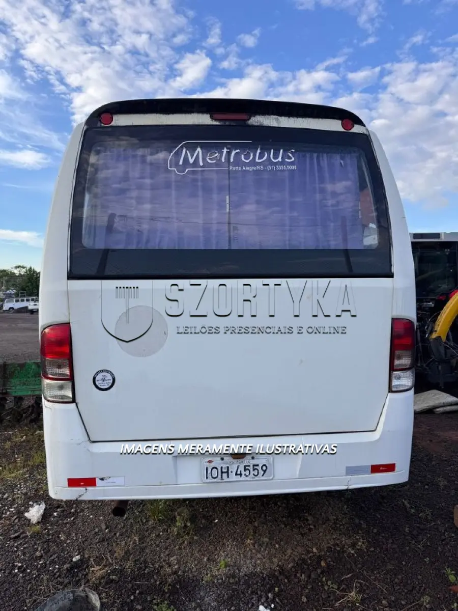 LOTE 006 - MARCOPOLO/VOLARE W8 ON, ANO/MOD 2007/2008, PLACAS IOH4559, COR BRANCA