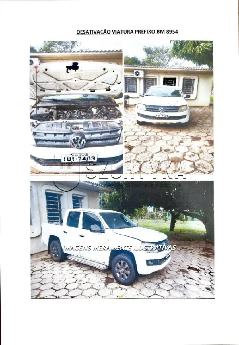 LOTE 105 - I/VW AMAROK CD 4X4 SE - PLACA: IUI7403