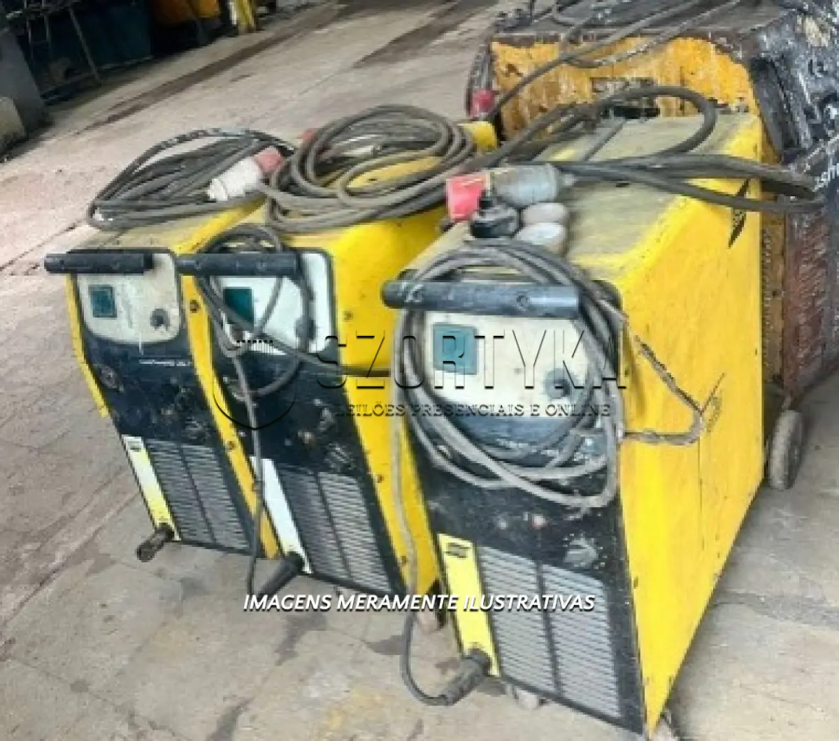 LOTE 001 - 03 MÁQUINAS DE SOLDA MIG, MARCA ESAB, MODELO SMASHWELD 257