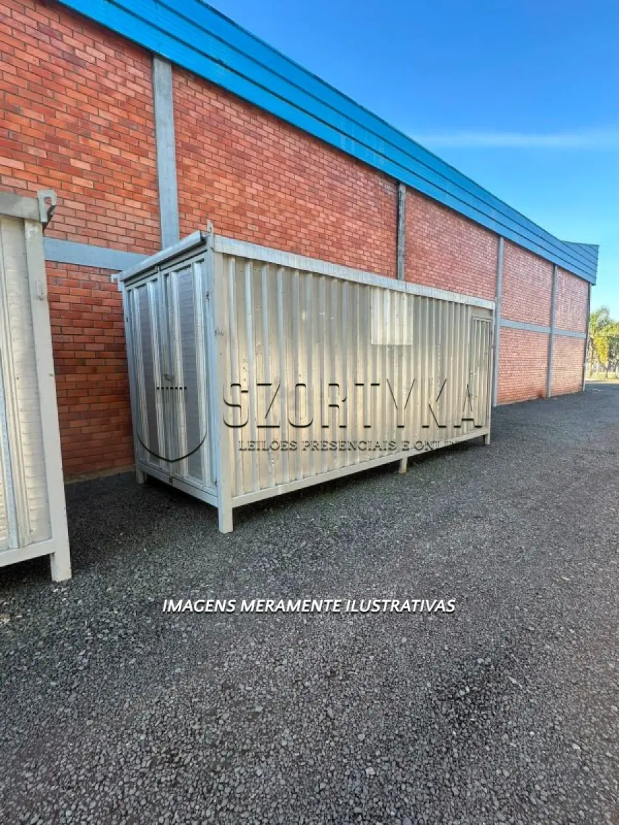 LOTE 001 - 02 (DOIS) CONTAINERES DE 6MX3M