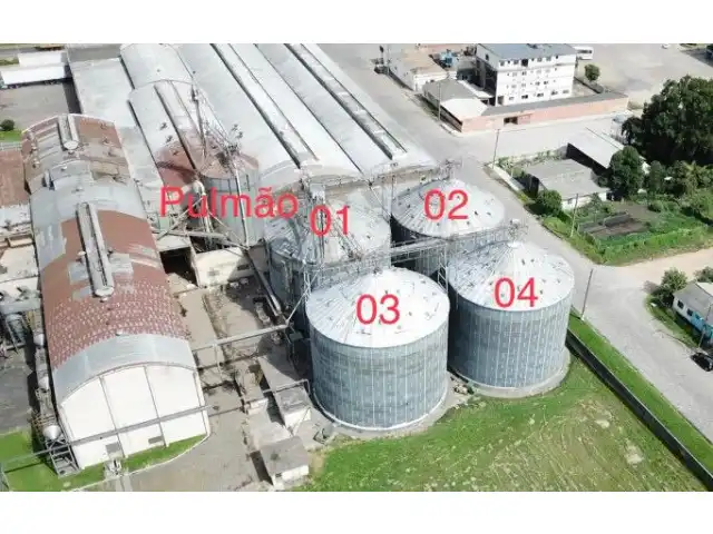 LEILÃO DE QUATRO SILOS DE ARMAZENAMENTO DE ARROZ E UM SILO PULMÃO