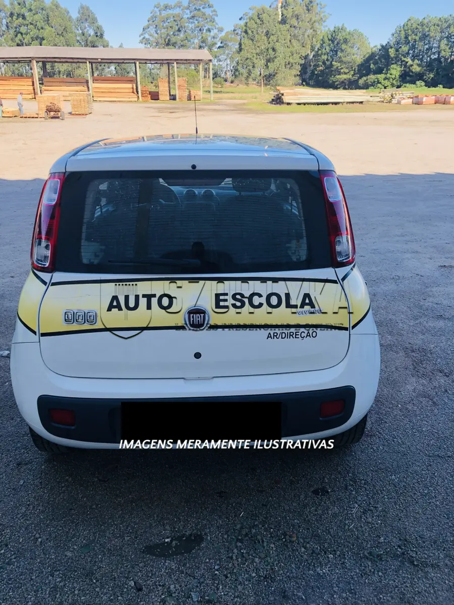 LOTE 009 - FIAT/UNO VIVACE 1.0, cor branca, ANO 2015.
