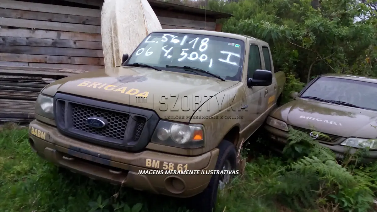 LOTE 056 - FORD RANGER XL, ANO 2007.