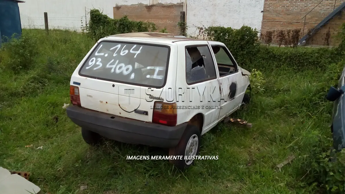 LOTE 164 - FIAT/UNO S IE, ANO 1993.