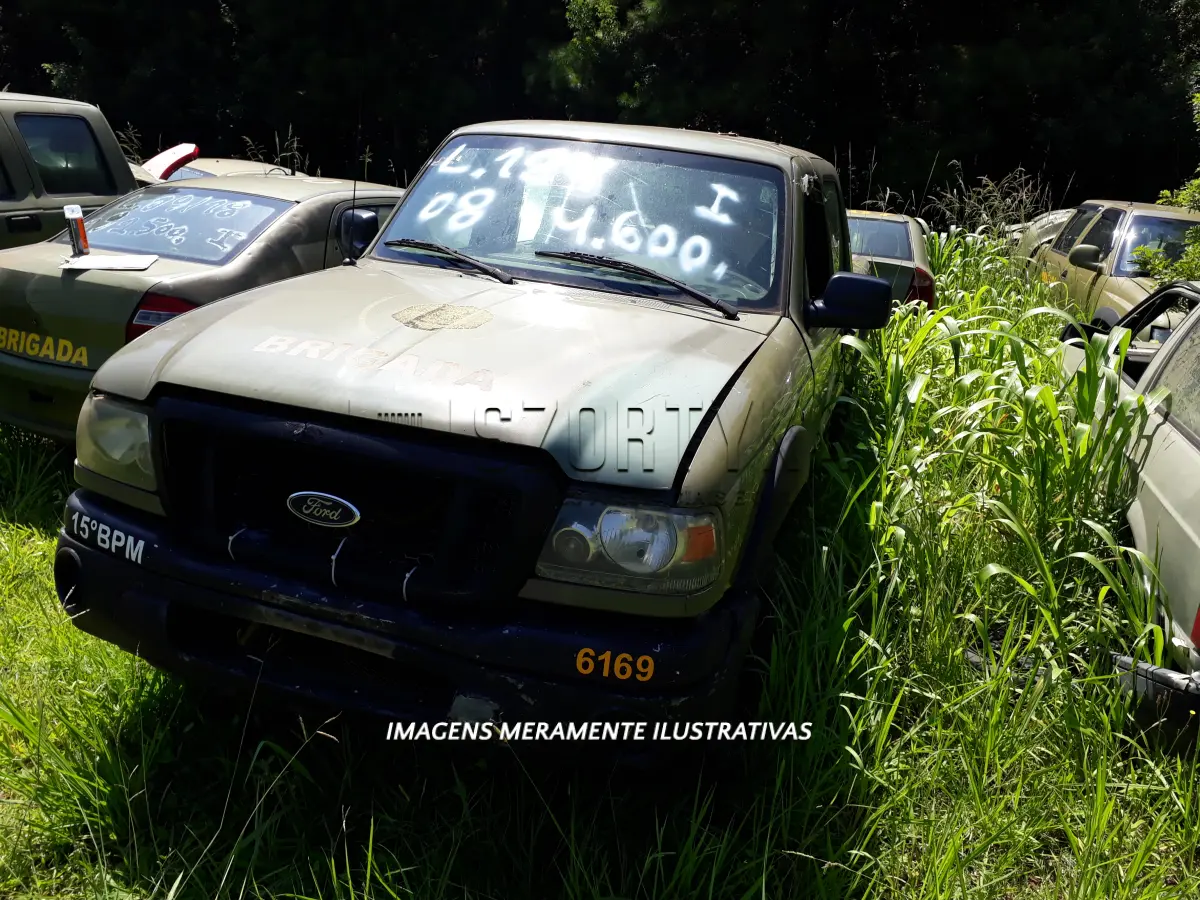 LOTE 184 - FORD RANGER XLS , ANO 2008.