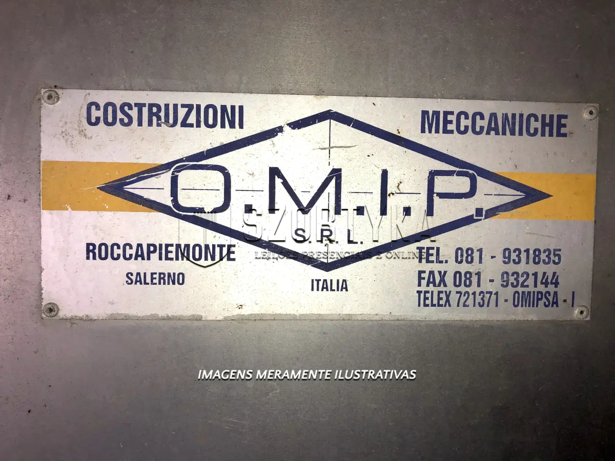 LOTE 001 - UMA DESCAROÇADORA DE PÊSSEGO OMIP, FABRICAÇÃO ITALIANA, ANO 1996.