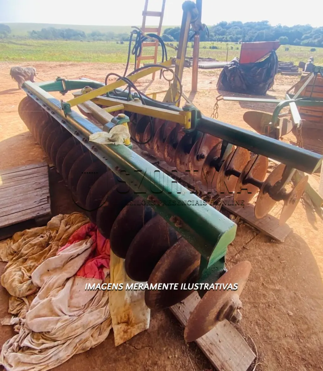 LOTE 001 - UMA GRADE COM 44 DISCOS, MARCA PICCIN