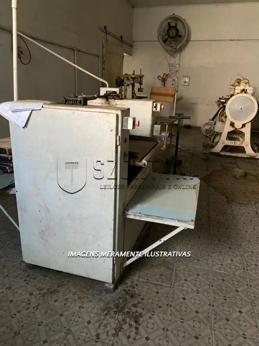 LOTE 002 - 01 cilindro para massa fresca, com 600mm de largura, trifásico