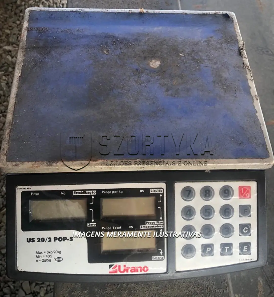 LOTE 001 - 01 BALANÇA URANO POP Z MAX 6KG/20KG