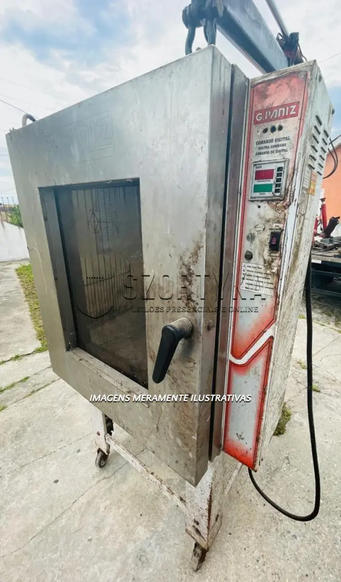 LOTE 003 - FORNO ELÉTRICO, TRIFÁSICO, MARCA G PAZIN, 08 ESTEIRAS