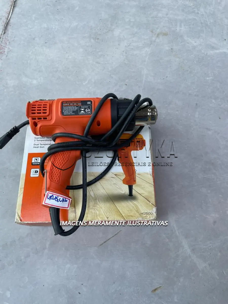 LOTE 047 - 02 SOPRADORES TÉRMICOS 1500W/220V BLACK & DECKER