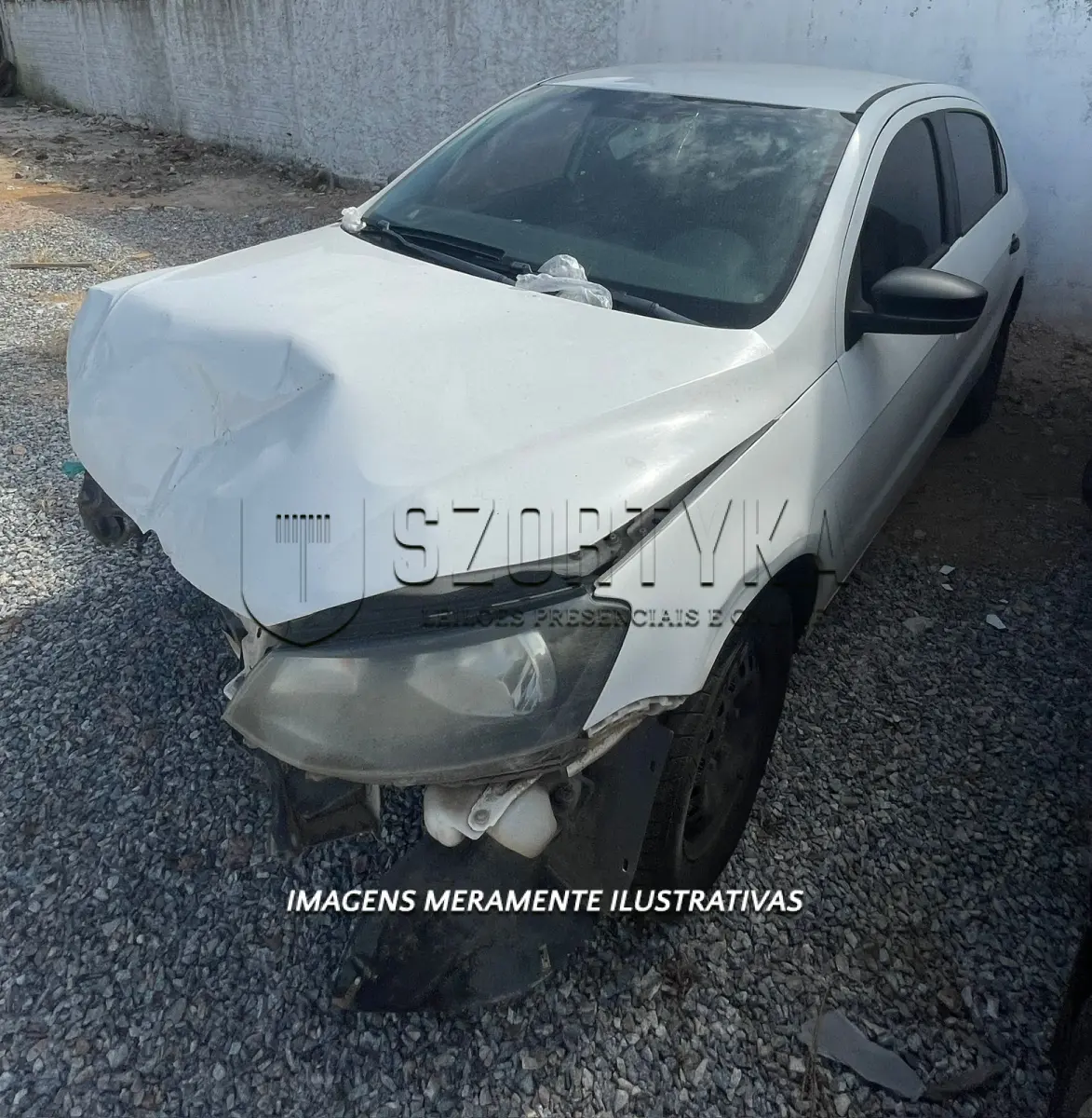 LOTE 001 - VW/GOL, placas IUT2335, cor branca, ano/mod 2013/2014