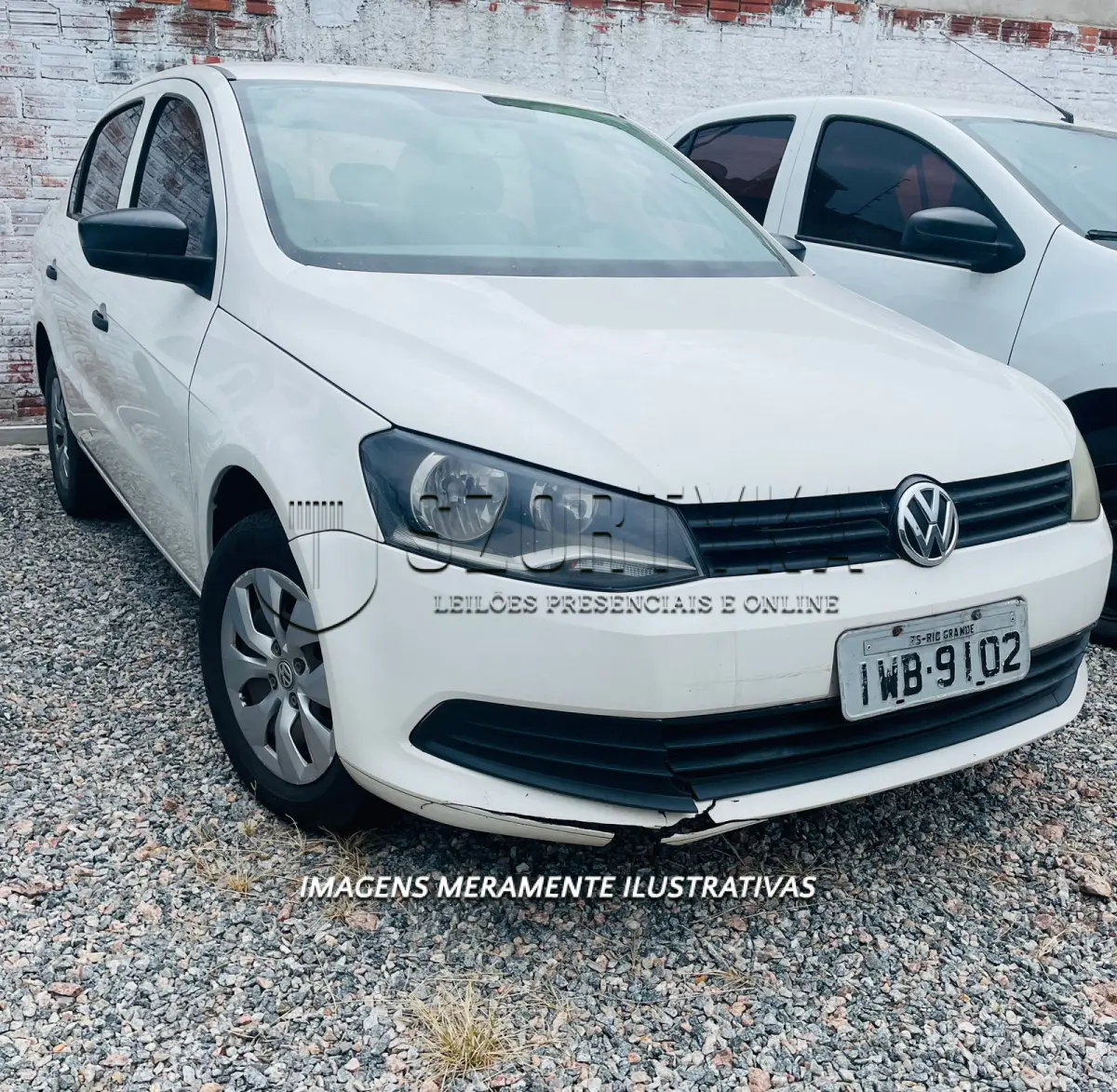 LOTE 004 - VW/VOYAGE, placas IWB9102, cor branca, ano/mod 2014/2015