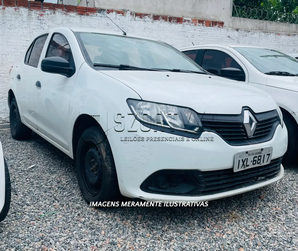 LOTE 008 - RENAULT/LOGAN, placas IXL6817, cor branca, ano/mod 2016/2016