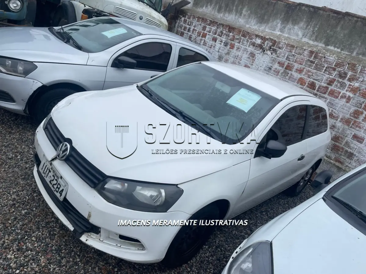LOTE 005 - VW/GOL, placas IUT2284, cor branca, ano/mod 2013/2014