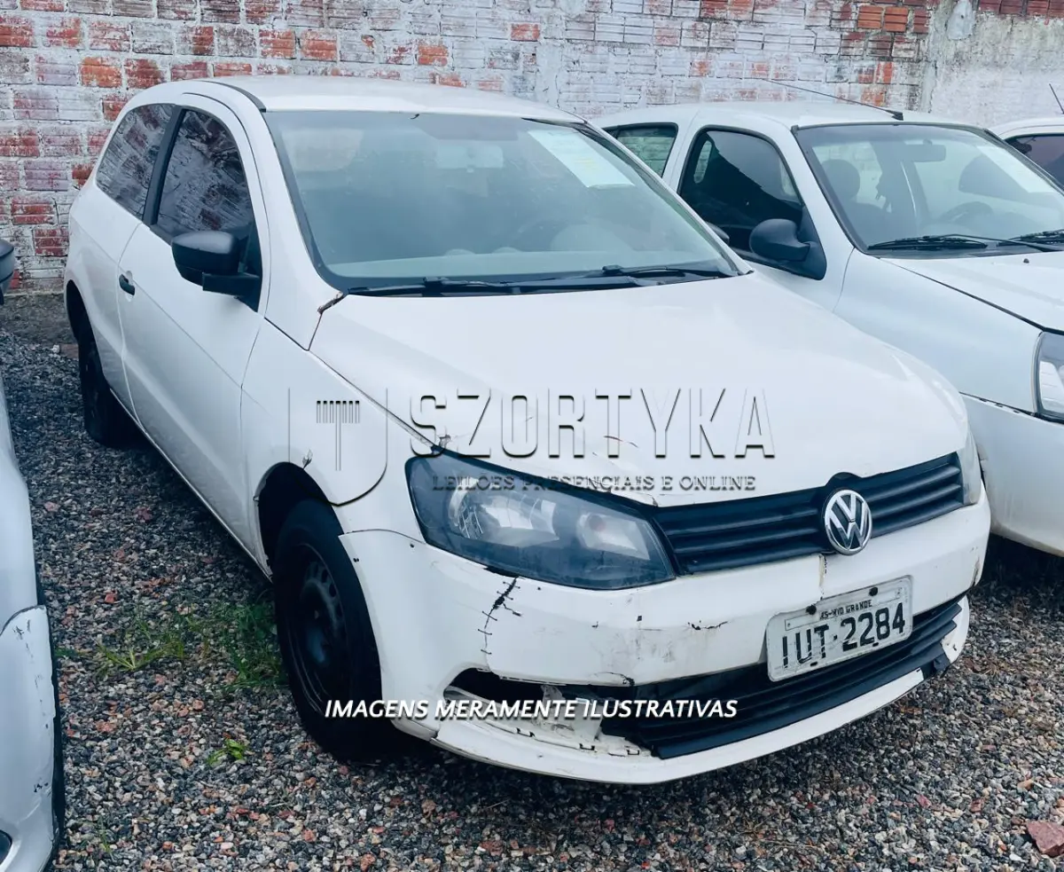 LOTE 005 - VW/GOL, placas IUT2284, cor branca, ano/mod 2013/2014