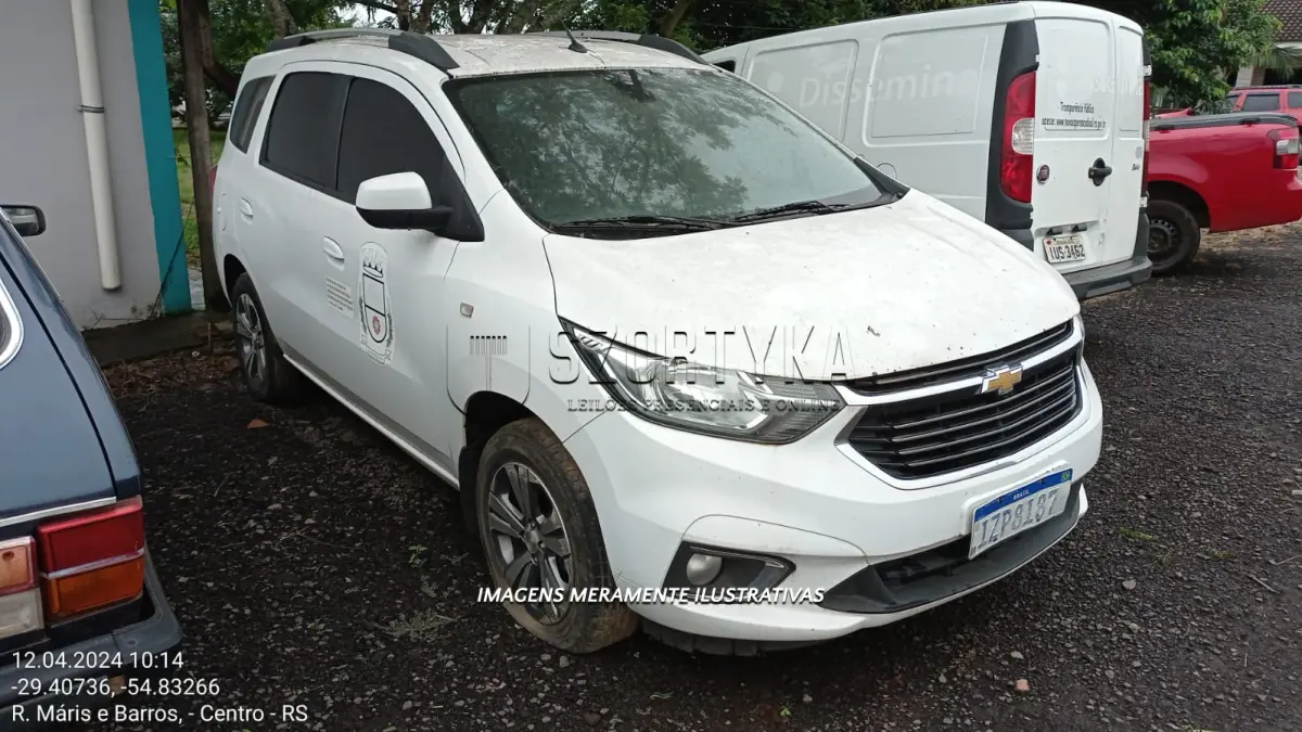 LOTE 001 - Chevrolet, Spin Premier 1.8L MT, 2019/2020, 07 lugares
