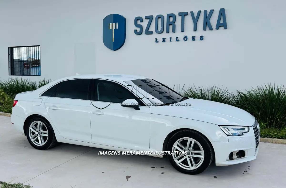 LOTE 002 - I/AUDI A4 2.0TFSI, cor branca, ano/modelo 2015/2016