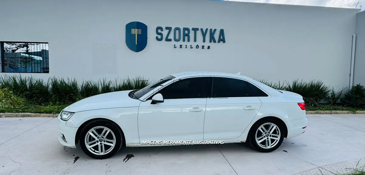 LOTE 002 - I/AUDI A4 2.0TFSI, cor branca, ano/modelo 2015/2016
