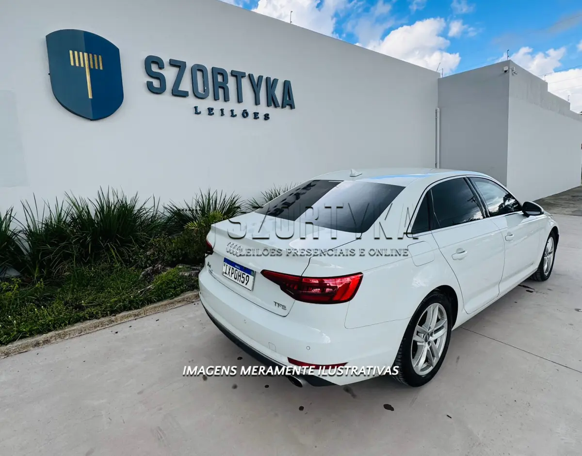 LOTE 002 - I/AUDI A4 2.0TFSI, cor branca, ano/modelo 2015/2016