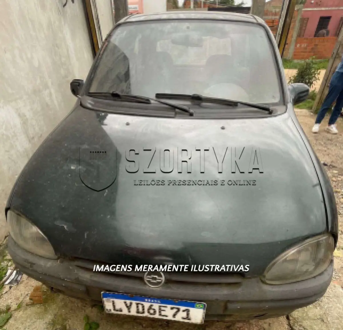 LOTE 001 - GM/Corsa Wind ano/mod 1997, cor verde