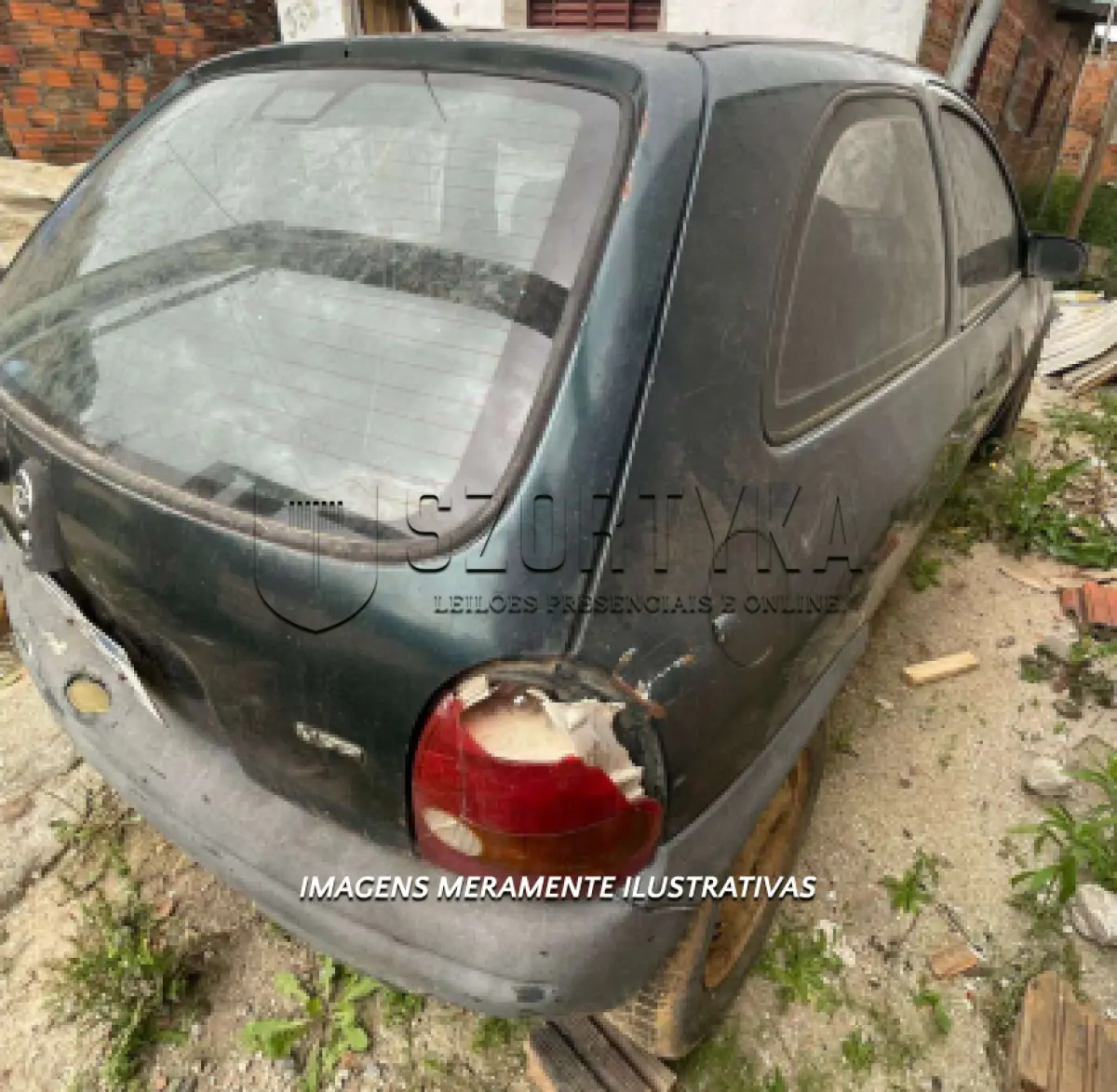 LOTE 001 - GM/Corsa Wind ano/mod 1997, cor verde